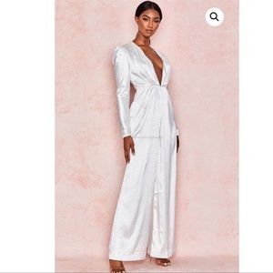 House of cb white jumpsuit